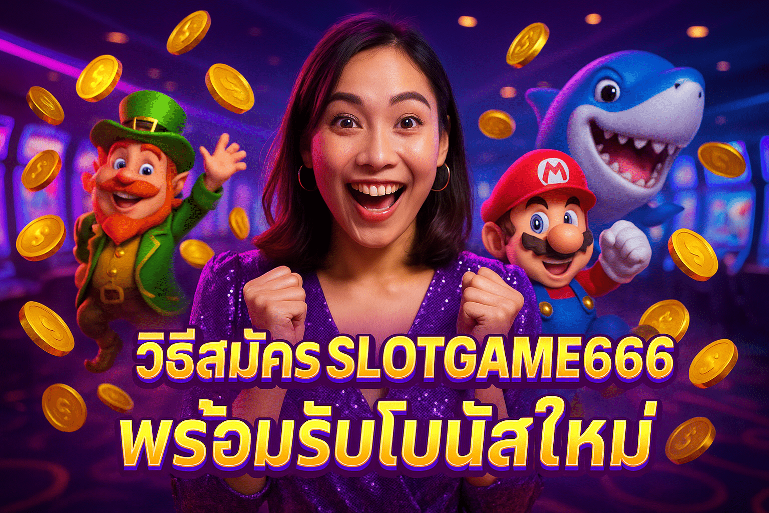 วิธีสมัคร SLOTGAME666 พร้อมรับโบนัสใหม่