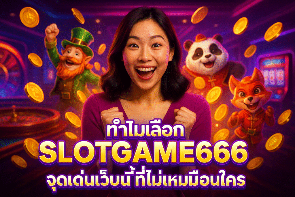ทำไมเลือก SLOTGAME666 จุดเด่นเว็บนี้ที่ไม่เหมือนใคร