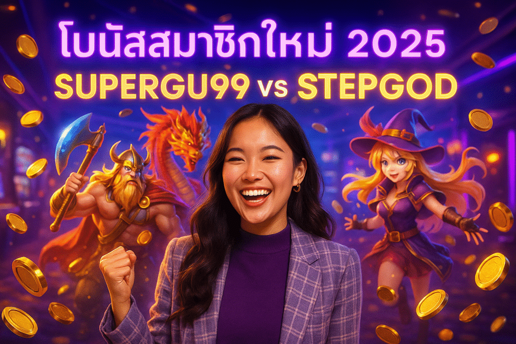 โบนัสสมาชิกใหม่ 2025: SUPERGU99 vs STEPGOD