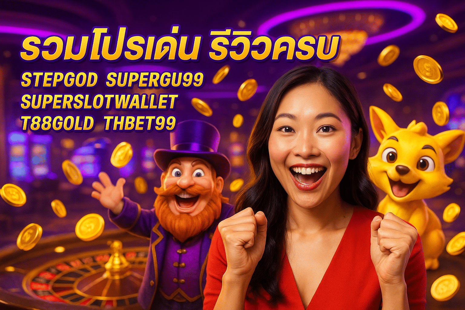 รีวิวครบ 5 เว็บคาสิโน STEPGOD SUPERGU99 SUPERSLOTWALLET T88GOLD THBET99